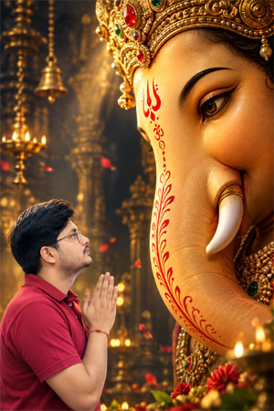 Ganesh Chaturthi Boys Photo Designs