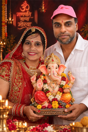 Ganesh Chaturthi Couples Photo Designs