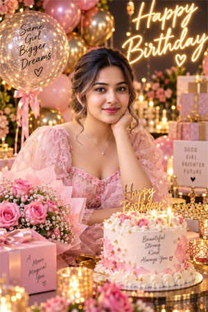 Happy Birthday Girls Photo Designs