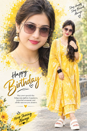 Happy Birthday Girls Photo Designs