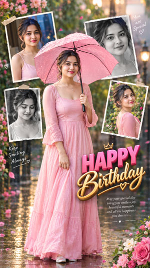 Happy Birthday Girls Photo Designs