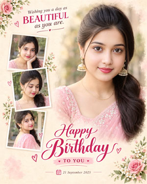 Happy Birthday Girls Photo Designs