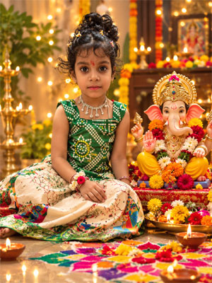 Ganesh Chaturthi Kids Photo Designs